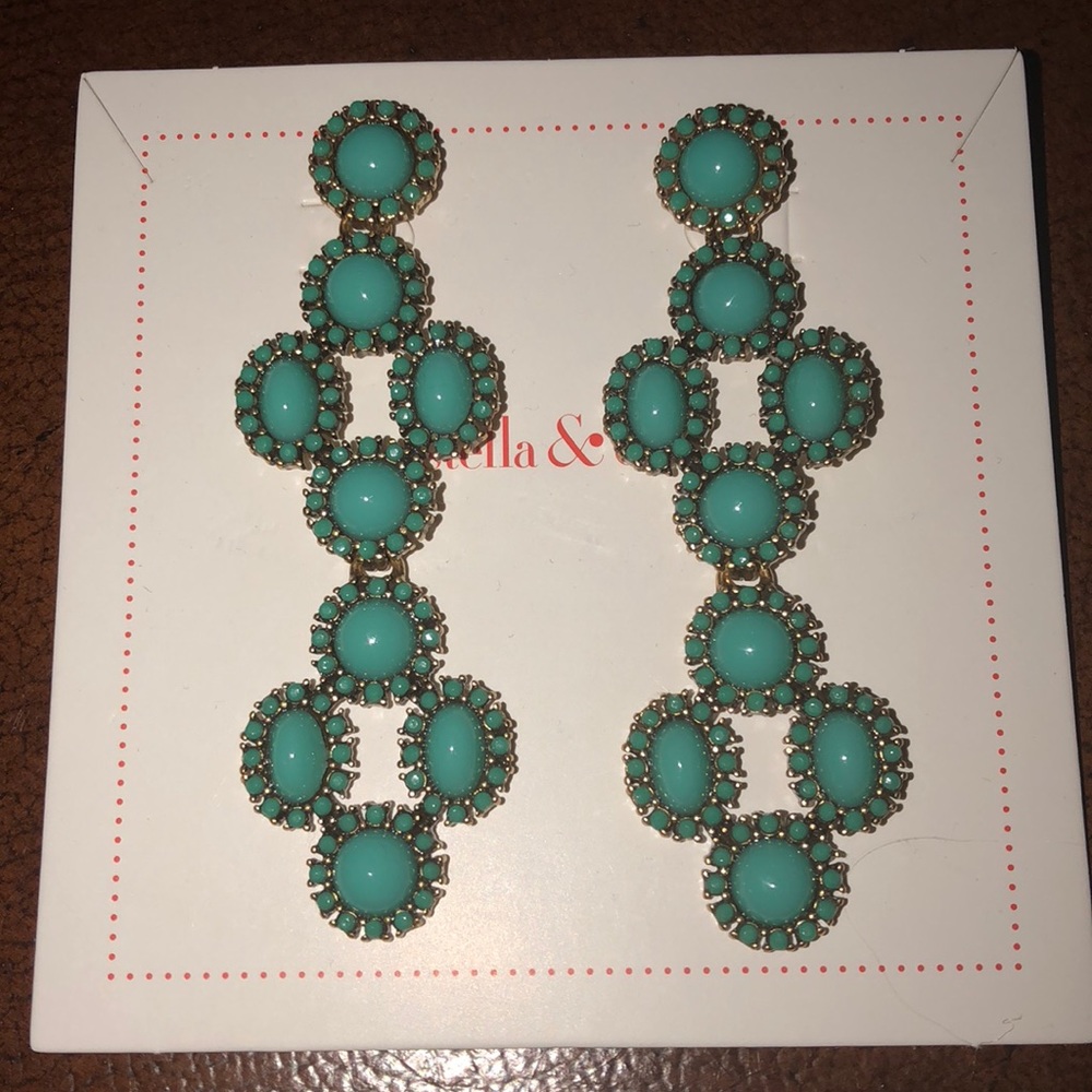 Stella & Dot Sardinia statement  3 in 1 earrings